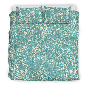 Classic Hand Drawn Grape Pattern Bedding Set