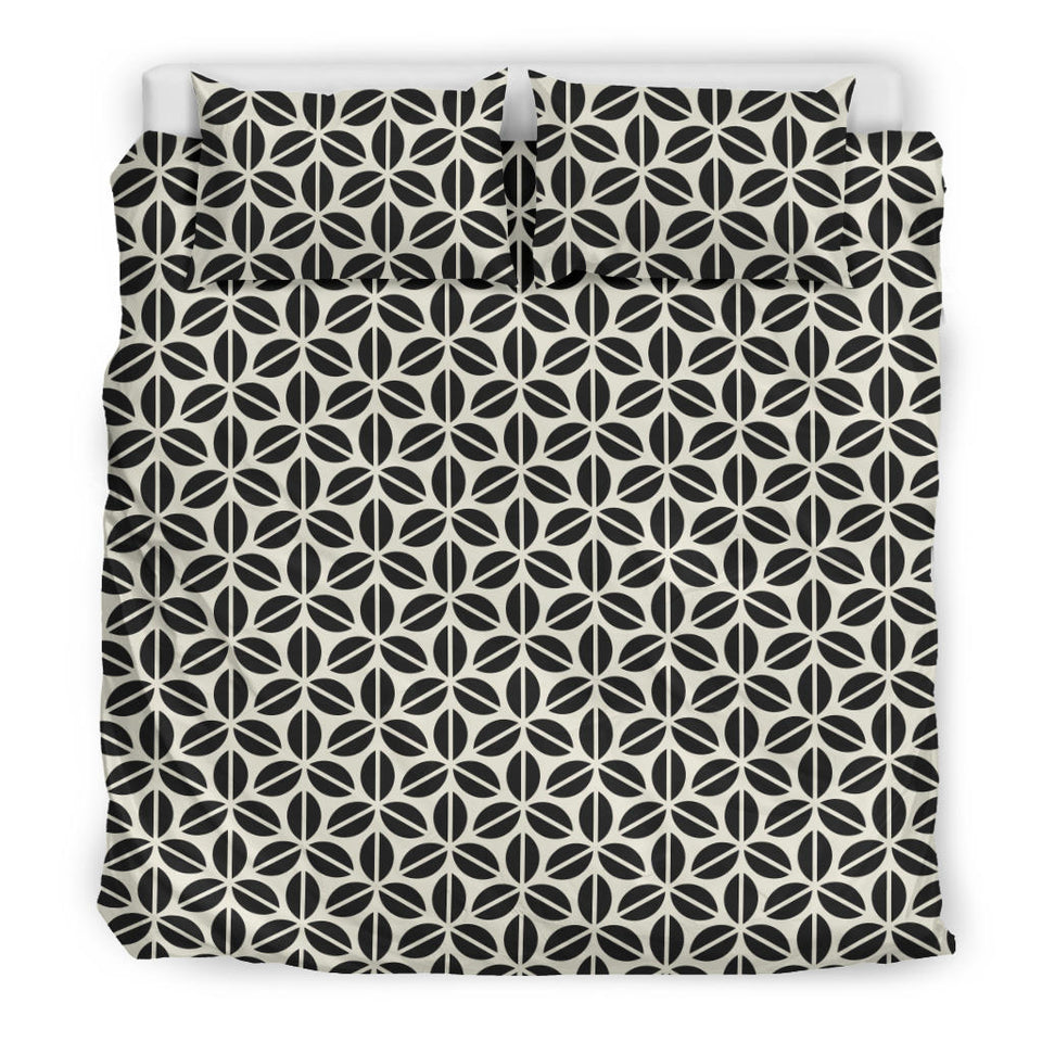 Coffee Bean Abstract Modern Pattern Bedding Set