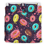 Colorful Donut Glaze Pattern Bedding Set