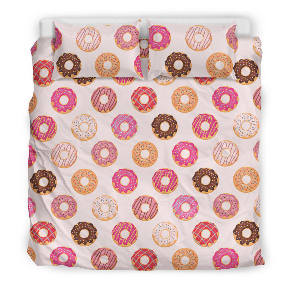 Colorful Donut Pattern Bedding Set