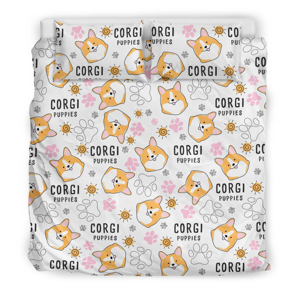 Corgi Dog Pattern Bedding Set