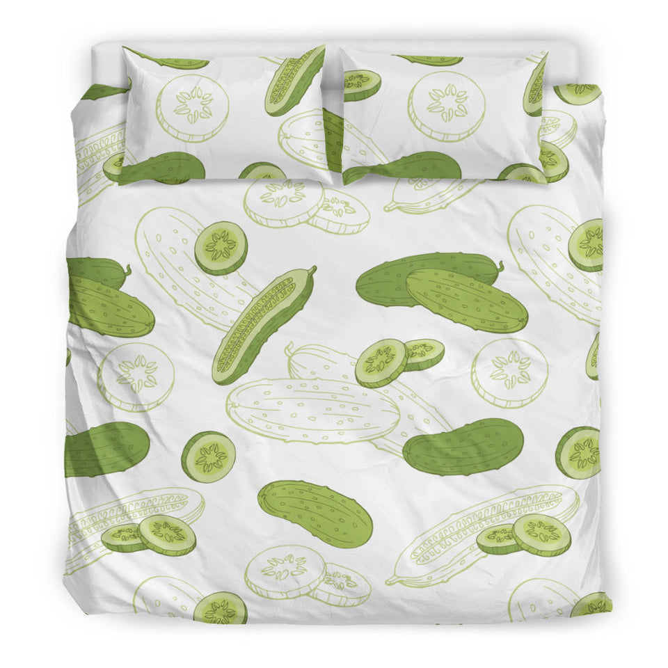 Cucumber Sketch Pattern Bedding Set