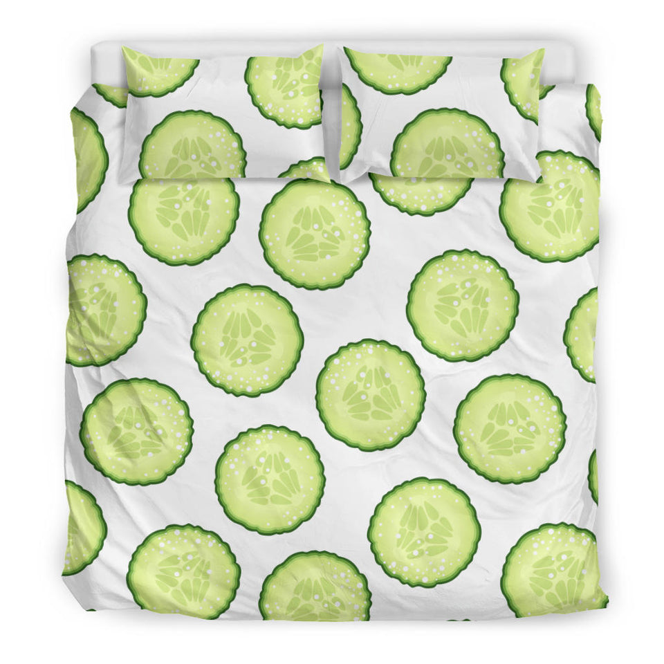 Cucumber Slices Pattern Bedding Set
