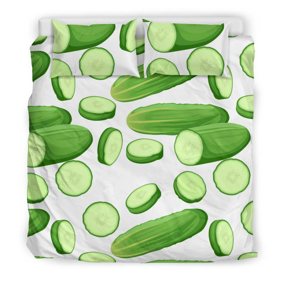 Cucumber Whole Slices Pattern Bedding Set
