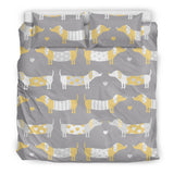 Cute Dachshund Dog Pattern Bedding Set