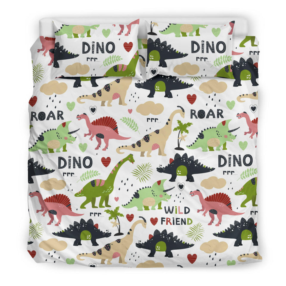 Cute Dinosaurs Pattern Bedding Set
