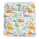 Cute Funny Kids Dinosaurs Pattern Bedding Set