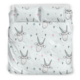 Cute Goat Design Pattern Bedding Set