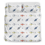 Cute Helicopter Star Pattern Bedding Set