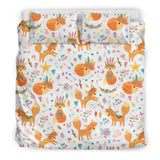 Cute Tribal Fox Pattern Bedding Set