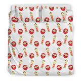 Daruma Japanese Wooden Doll Bedding Set