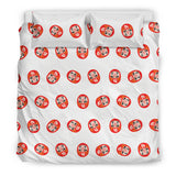 Daruma Japanese Wooden Doll Pattern Bedding Set