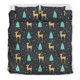 Deers Star Tree Pattern Bedding Set