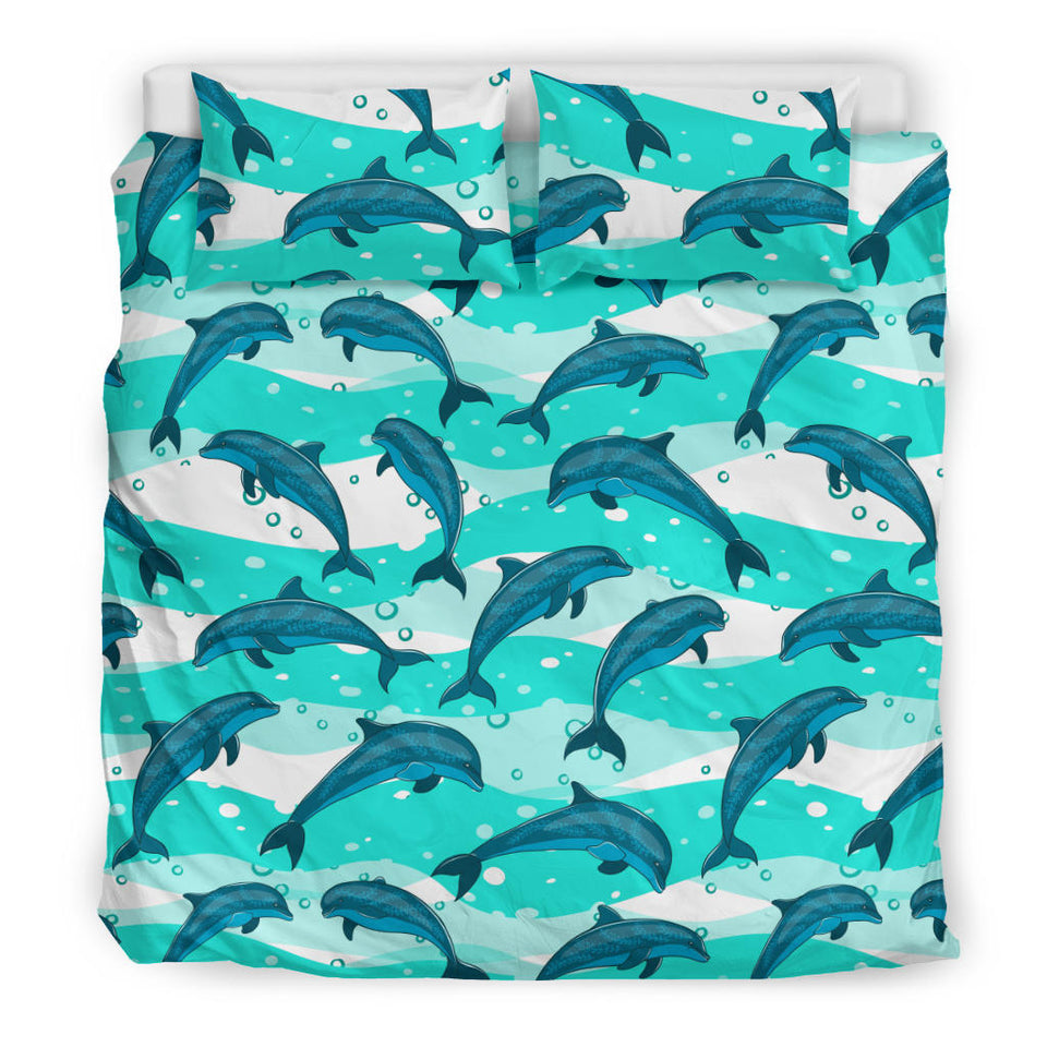 Dolphin Sea Pattern Bedding Set