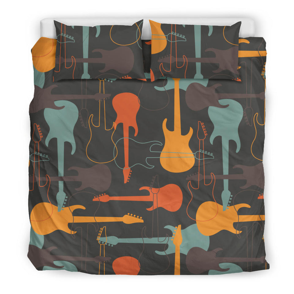 Electric Guitars Pattern Bedding Set