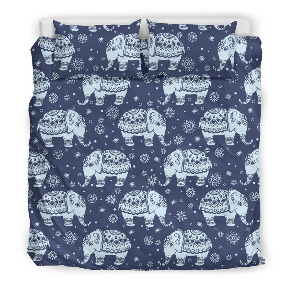 Elephant Tribal Design Pattern Bedding Set