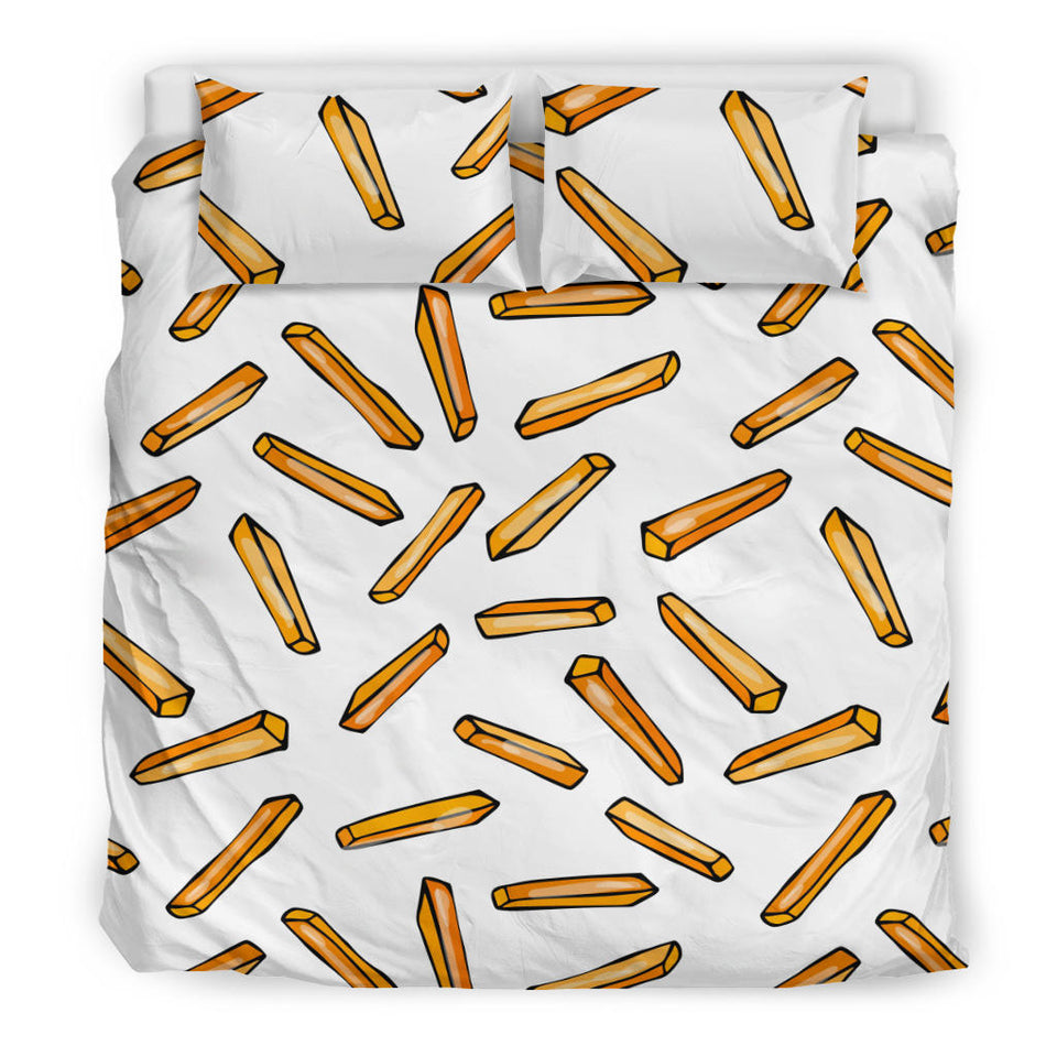 French Fries Potato Pattern Bedding Set