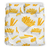 French Fries White Paper Box Pattern Bedding Set