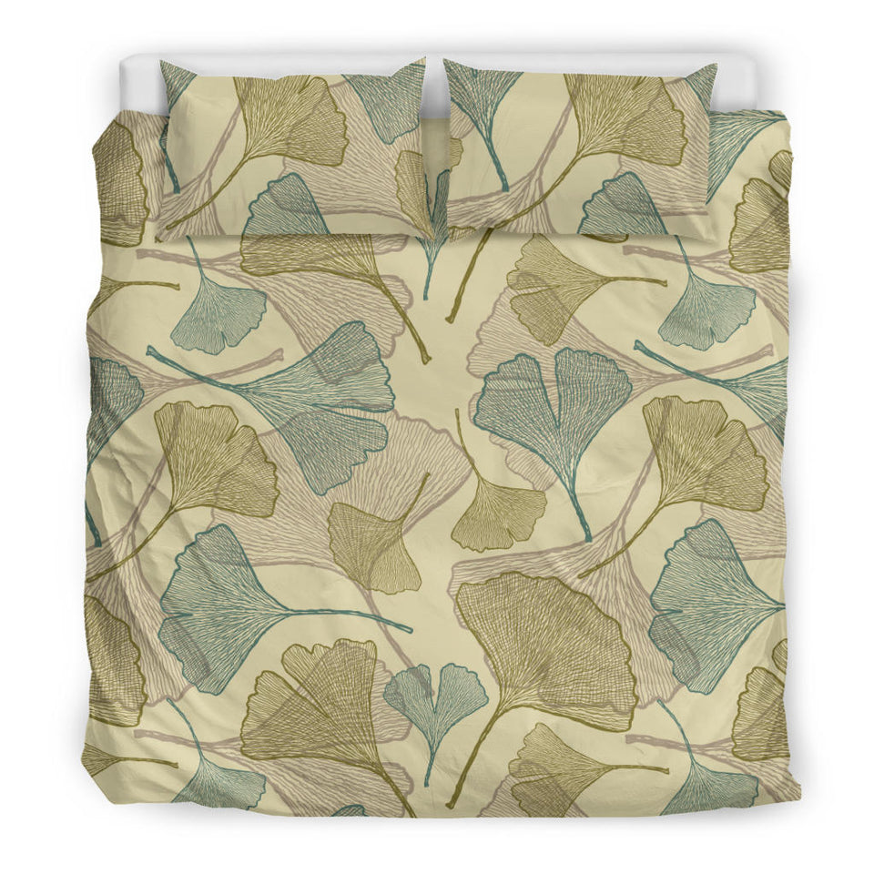 Ginkgo Leaves Design Pattern Bedding Set