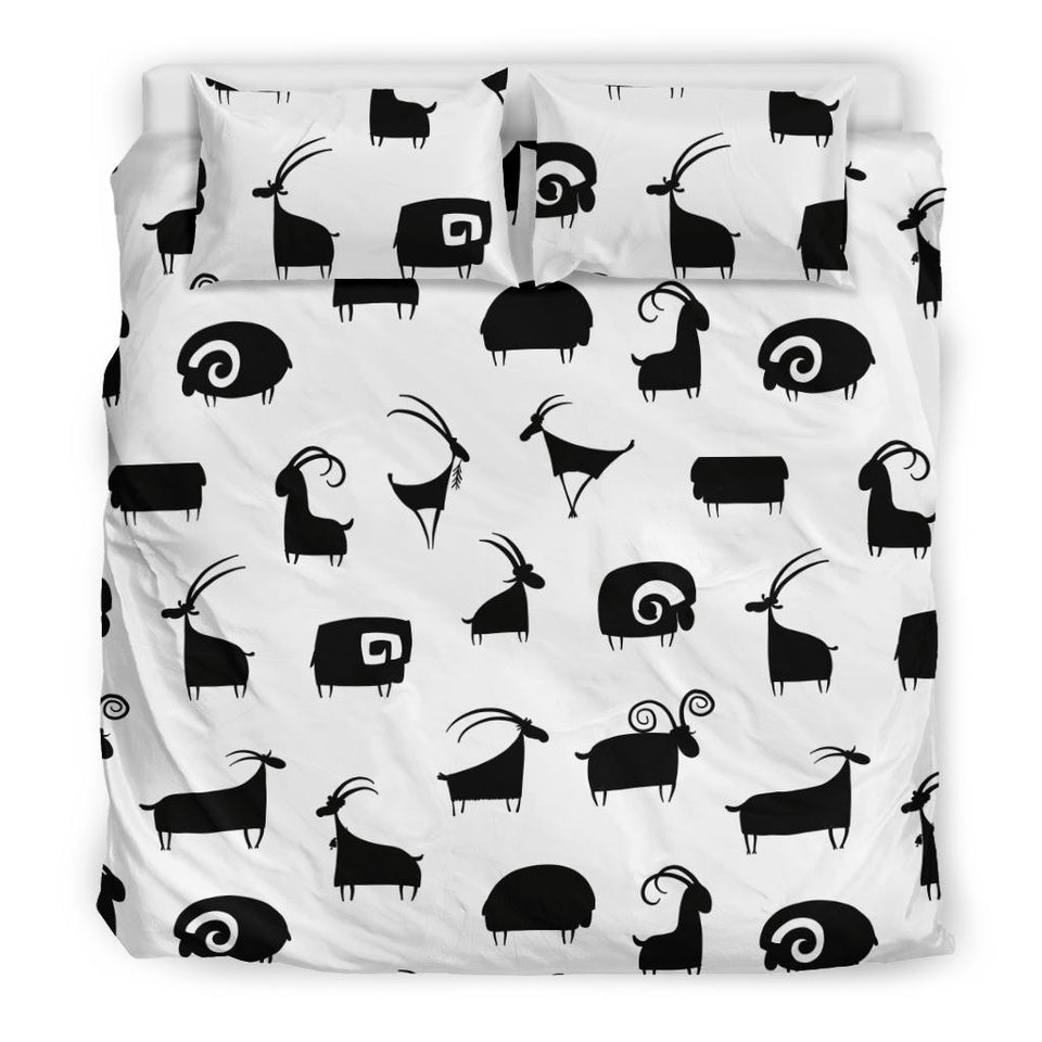Goat Ram Pattern Bedding Set