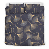 Gold Ginkgo Leaves Bedding Set
