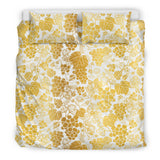 Gold Grape Pattern Bedding Set