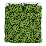 Green Hop Pattern Bedding Set