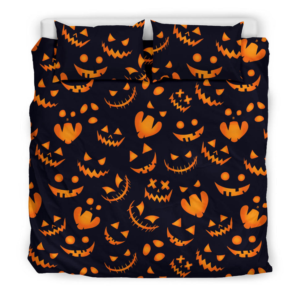 Halloween Pattern Pumpkin Background Bedding Set