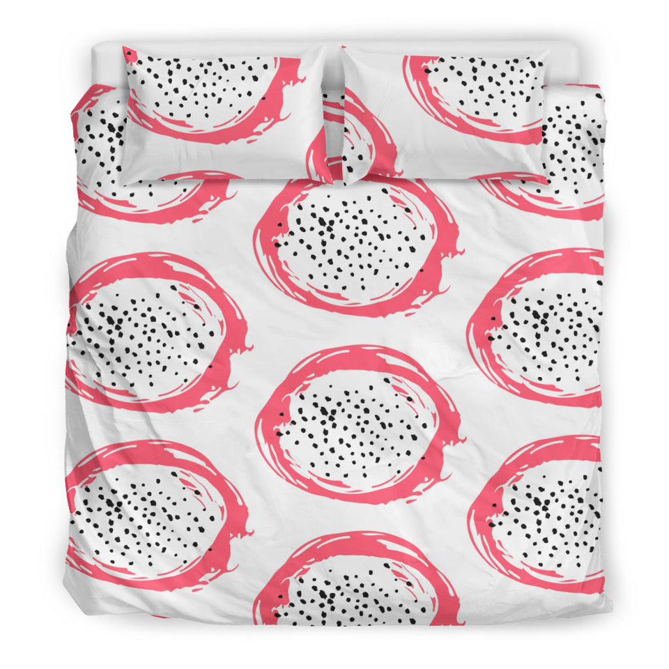 Hand Drawn Dragon Fruit Bedding Set