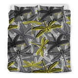 Hand Drawn Dragonfly Pattern Bedding Set