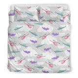 Helicopter Plane Pattern Bedding Set