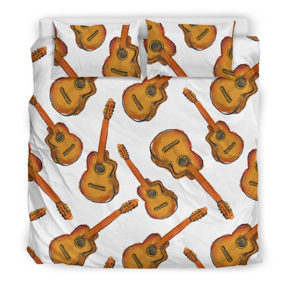 Paint Guitar Pattern Bedding Set
