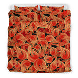 Fire Flame Pattern Bedding Set