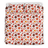 Colorful Maple Leaf Pattern Bedding Set
