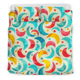 Colorful Moon Pattern Bedding Set