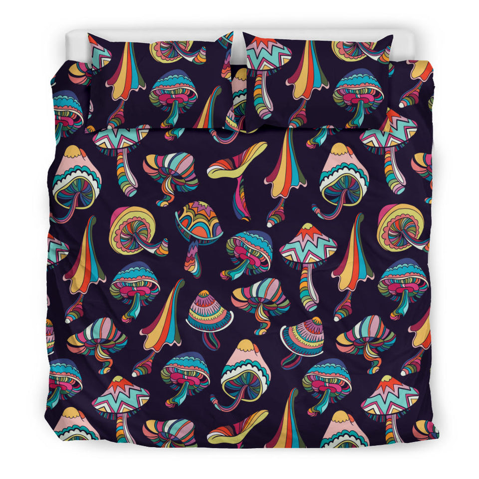 Colorful Mushroom Pattern Bedding Set