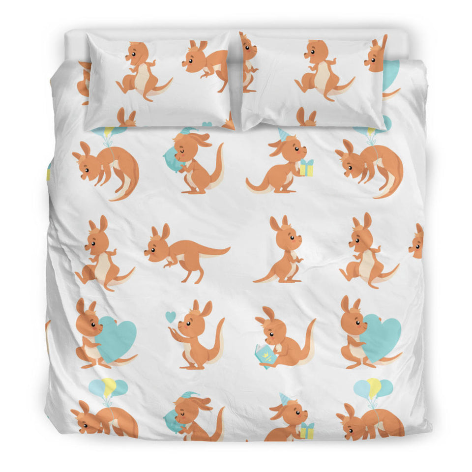 Cute Kangaroo Pattern Bedding Set