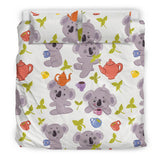 Cute Koalas Teapots Tea Bedding Set