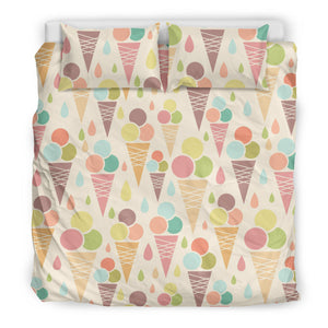 Ice Cream Cone Pattern Bedding Set
