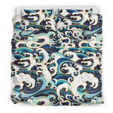 Japanese Wave Pattern Bedding Set