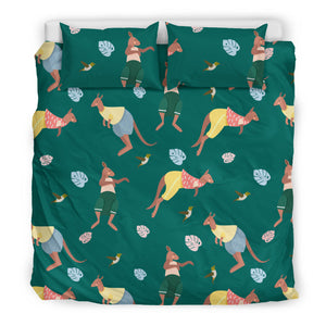 Kangaroo Leaves Pattern Bedding Set