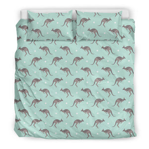 Kangaroo Pattern Background Bedding Set