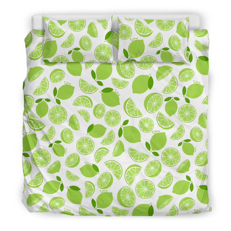 Lime Design Pattern Bedding Set