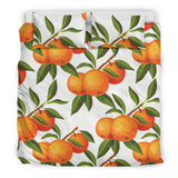 Oranges Pattern Background Bedding Set