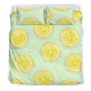 Slice Of Lemon Pattern Bedding Set
