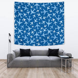 Airplane Pattern In The Sky Wall Tapestry