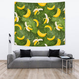 Banana Palm Leaves Pattern Wall Tapestry