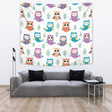Cute Owl Pattern Wall Tapestry