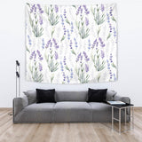 Hand Painting Watercolor Lavender Wall Tapestry