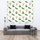 Color Hand Drawn Cocoa Pattern Wall Tapestry